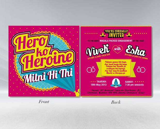 inside  unique wedding cards ideas