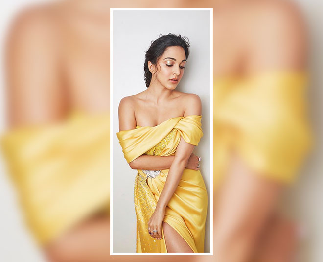 कियारा आडवाणी का सदाबहार लुक kiara advani in yellow inside