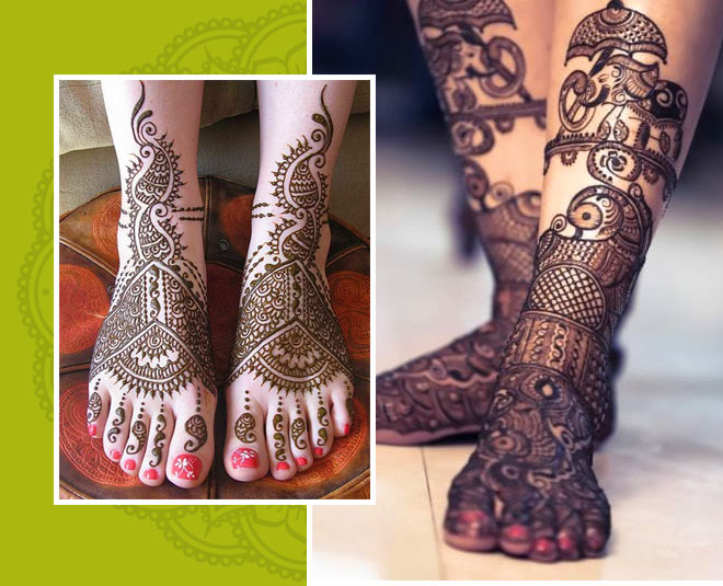 main mehendi designs for legs and feet