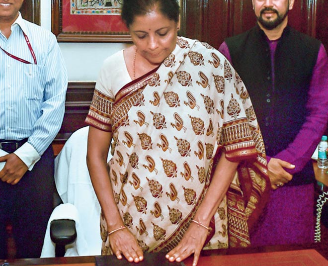 nirmala sitharaman cotton saree inside 