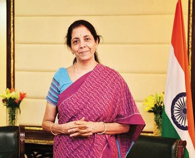 nirmala sitharaman in cotton saree inside 