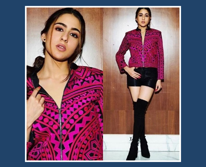sara ali khan in long boots inside 
