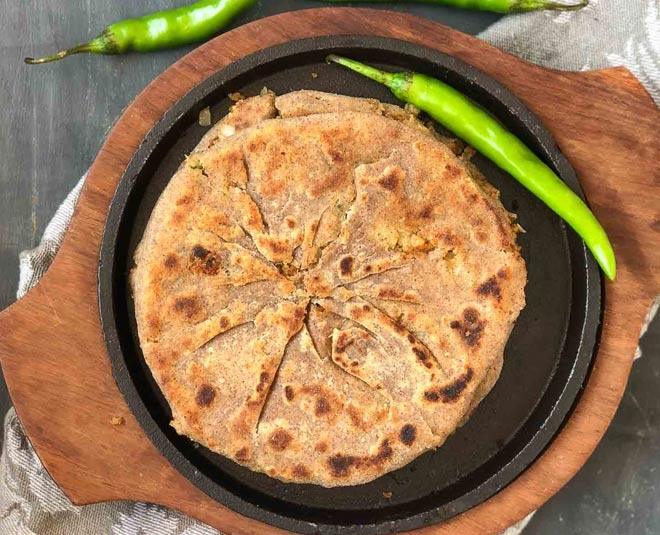 soya chaap paratha inside 