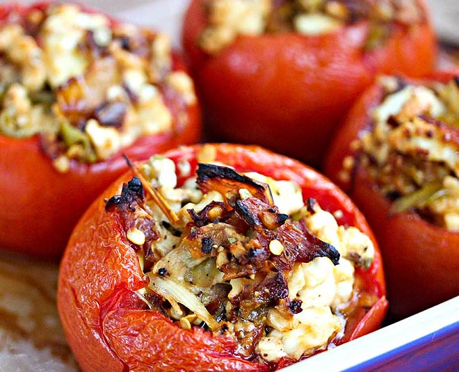 stuffed tomato recipe inside 
