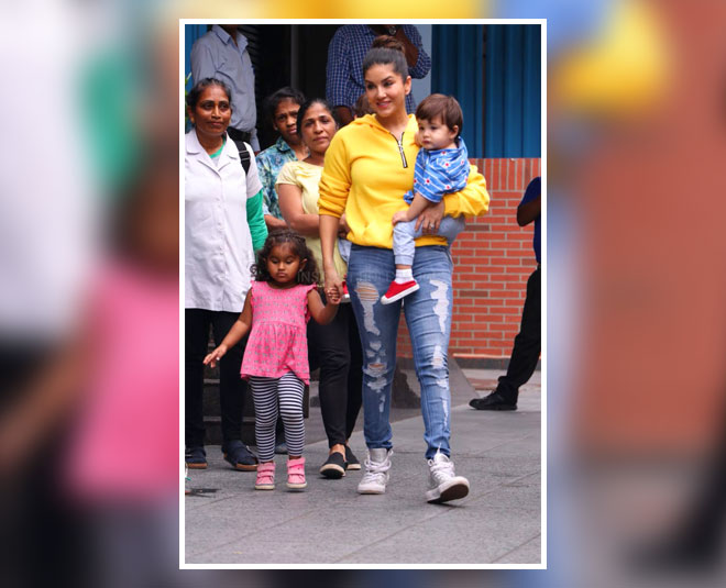 sunny leone with daughter