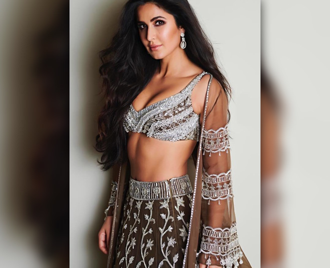 ट्रेंडी लहंगा Katrina Silver And Brown Trendy Lehenga