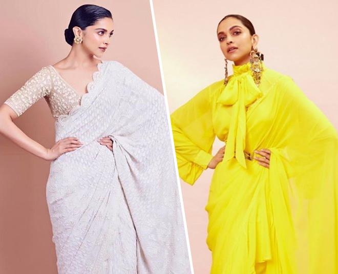 9 Trendy Deepika Padukone Blouse Designs, Key Hole Back To Bow