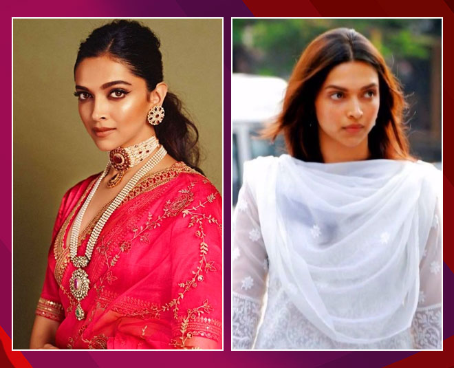 deepika padukone with and without makeup