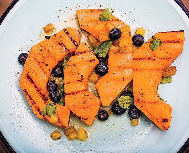 grilled muskmelon