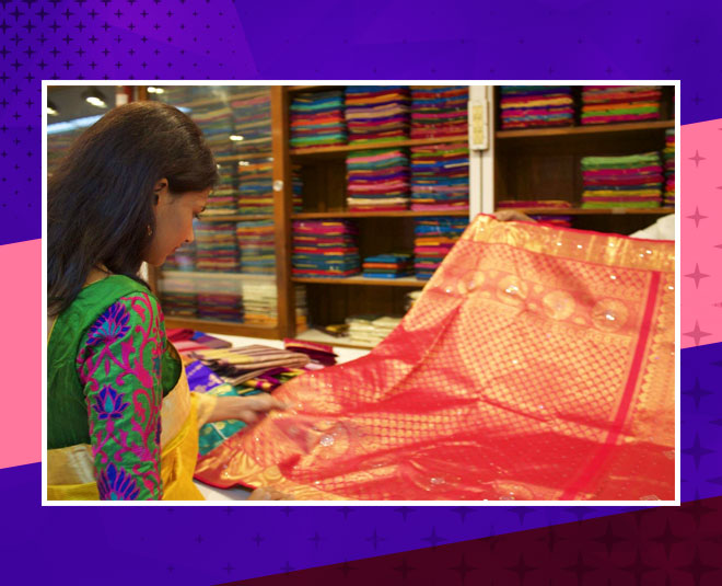 inside  Chennai saree shopping