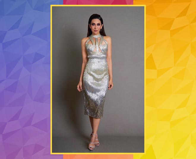 करिश्मा कपूर का सिल्वर लुक karishma dress