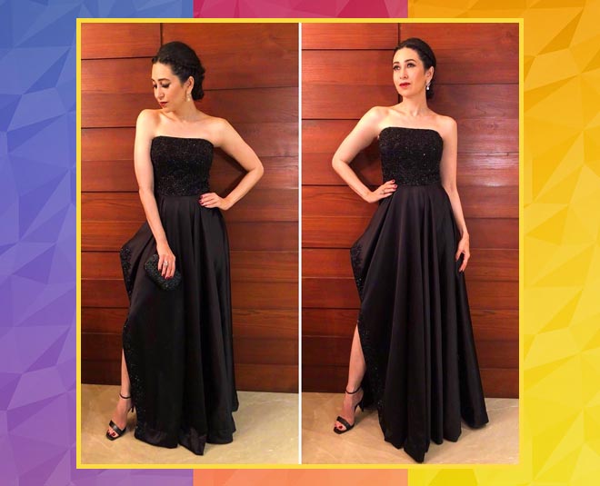 करिश्मा कपूर इन पार्टी मूड karishma kapoor hot pictures black dress