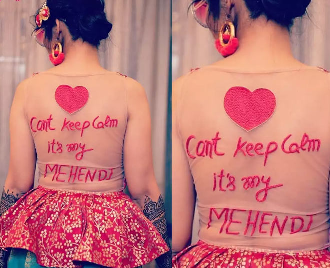 mehendi blouse viral