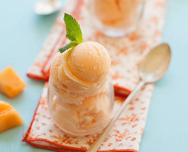muskmelon sorbet