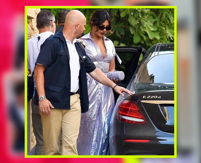 priyanka chopra metallic dress