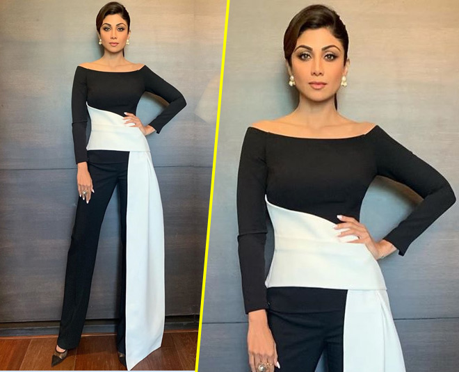 shilpa monochrome outfit