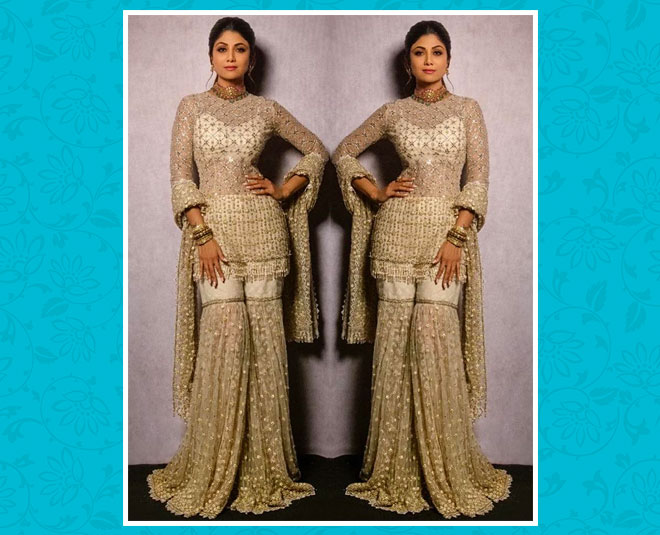 शरारा लुक shilpa shetty sharara