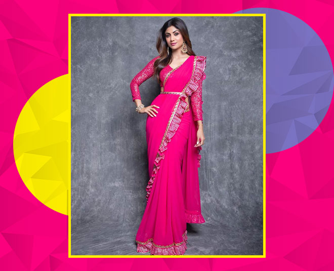 shimmery blouse design