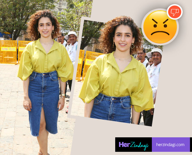 सान्या मल्होत्रा Sanya worst looks eight march inside