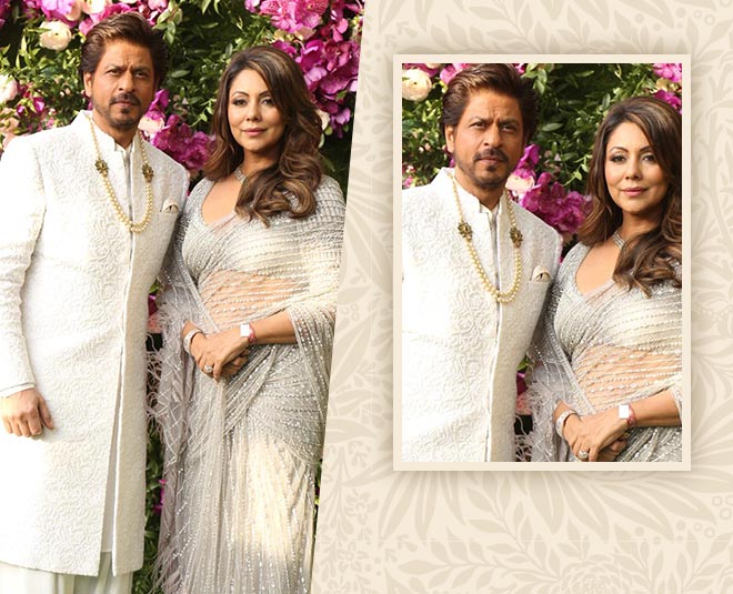 गौरी खान और शाहरुख खान akash shloka wedding gauri khan