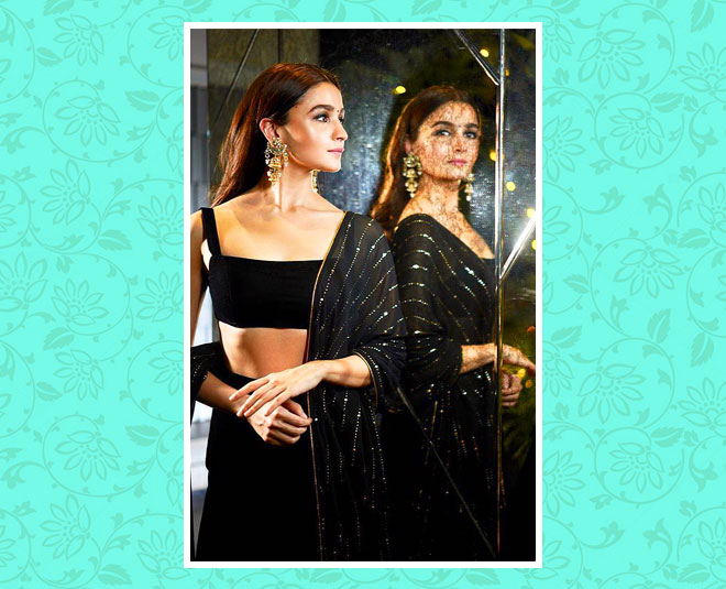 Mrunal Thakur sets wedding fashion goals in a shimmering black lehenga |  Times of India