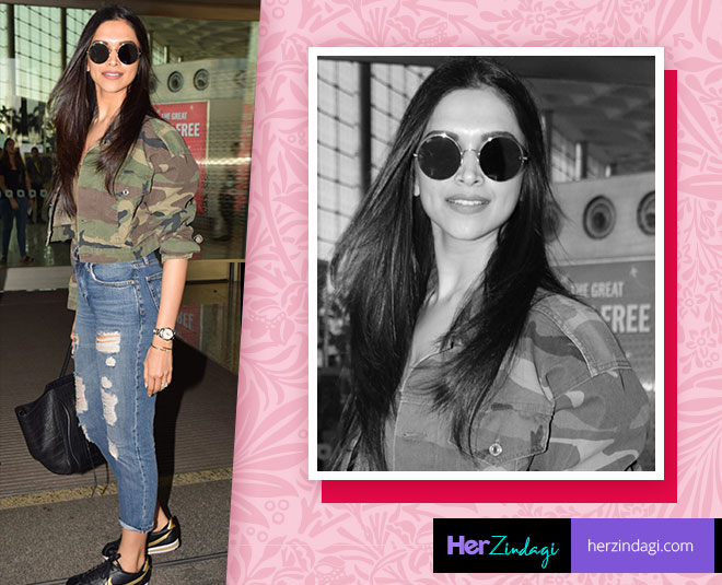 दीपिका पादुकोण deepika padukone airport look INSIE