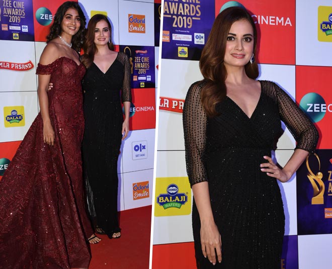 दीया मिर्जा dia mirza at zee cine awards night red carpet