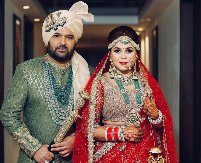 ginni chatrath kapil sharma happy lovely couple inside 