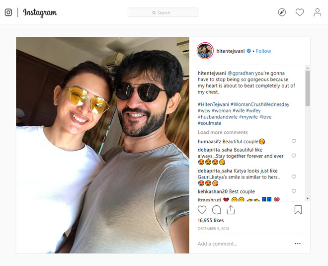 hiten tejwani gauri pradhan love story 