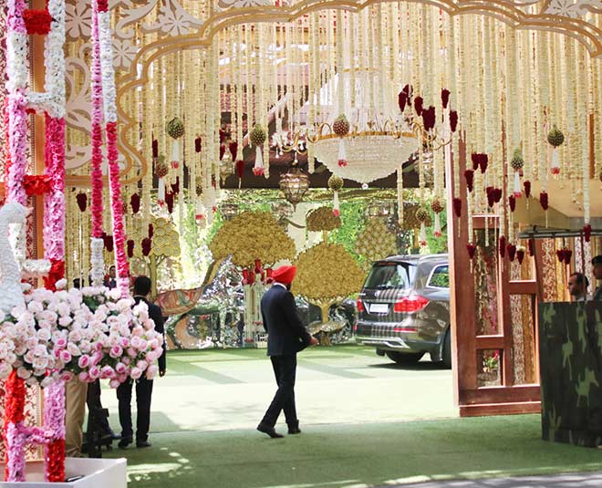jio garden akash ambani wedding inside