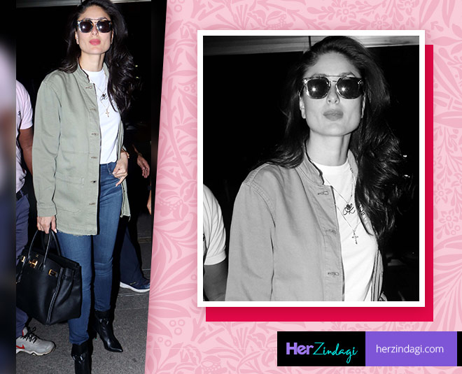 करीना कपूर ख़ान kareena kapoor airport look inside