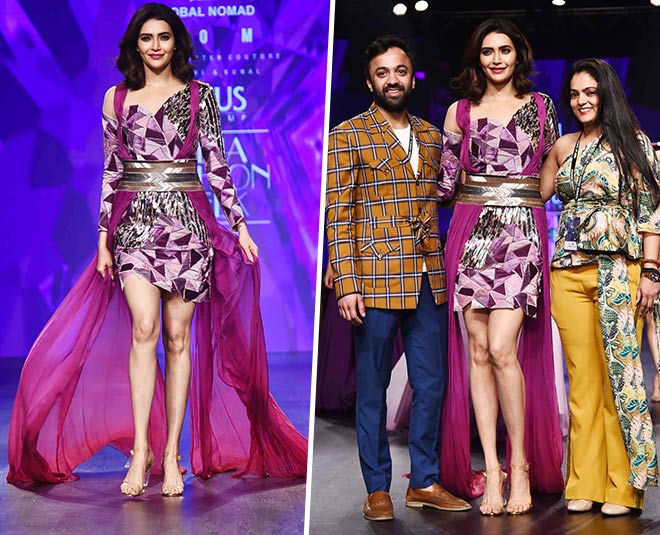 karishma tanna lotus makeup india fashion week