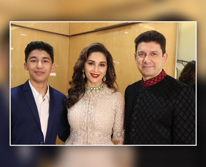 madhuri dixit family husband son