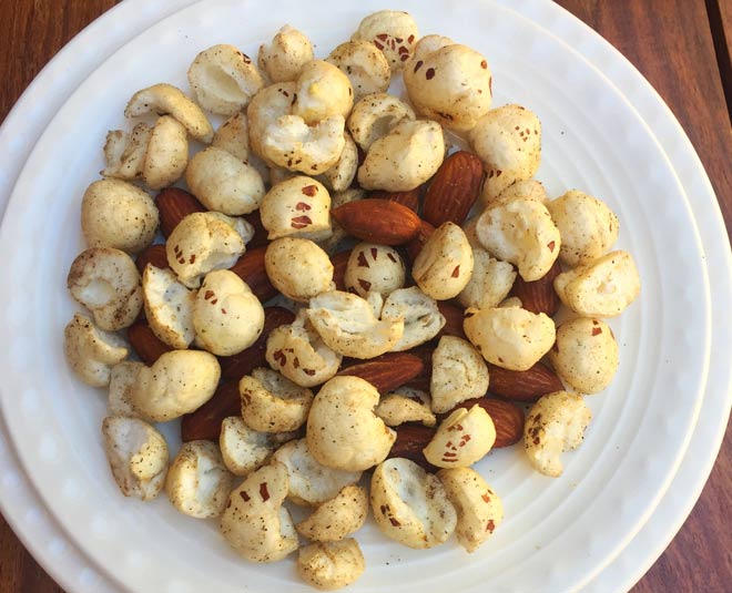 makhana badam mixture inside 