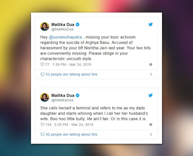 mallika dua tweet