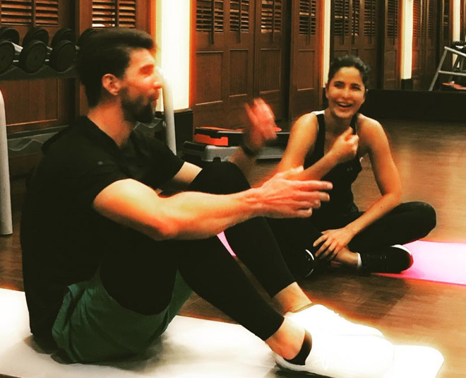 michael phelps katrina kaif training session inside 