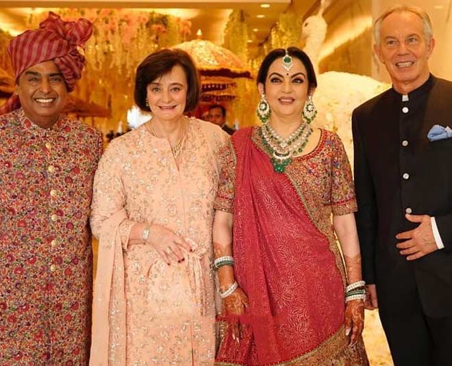 mukesh ambani nita ambani tony blair cherry blair inside