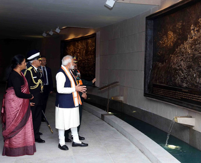 national war memorial narendra modi vist