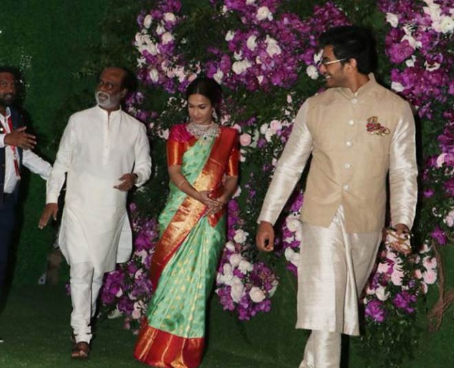 rajnikant with family inside