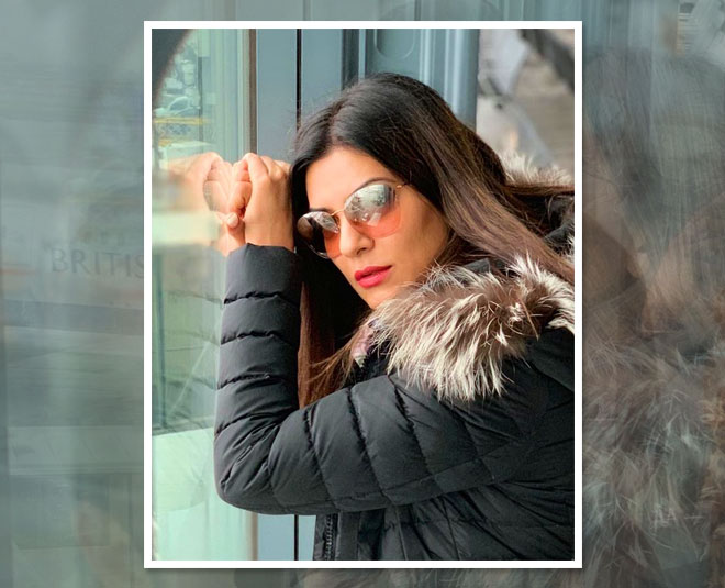 sushmita sen rohman shawl london romantic  vacation 