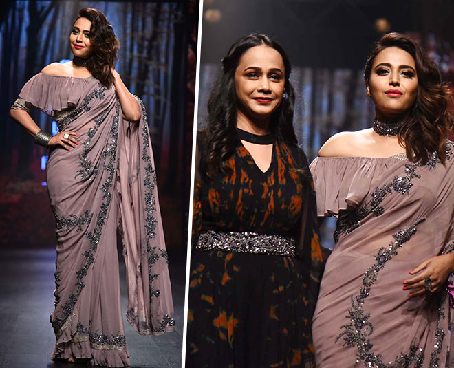 swara bhaskar lotus makeup india fashion week