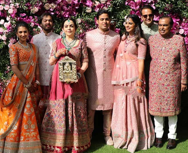 wedding festivity ambani family inside