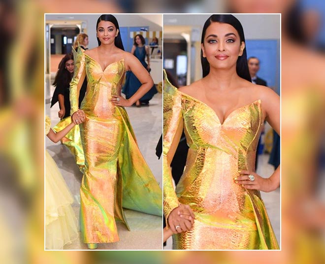 Cannes 2019: Aishwarya Rai Bachchan's Gold Dress Reviewed By Abhishek And  The Internet