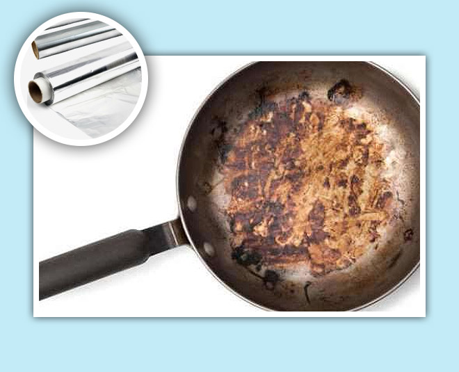 aluminium foil for cleaning utensils inside 