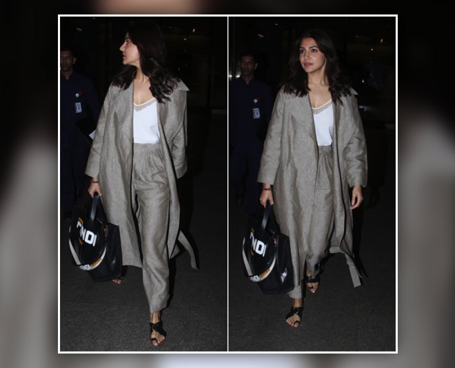 anushka sharma latest airport look