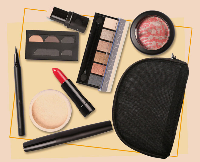 cosmetic products casual makeup look inside 