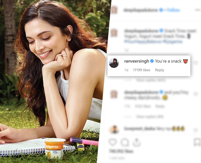 You simply shouldn't miss Deepika Padukone's reaction on Ranveer Singh's  Instagram post!