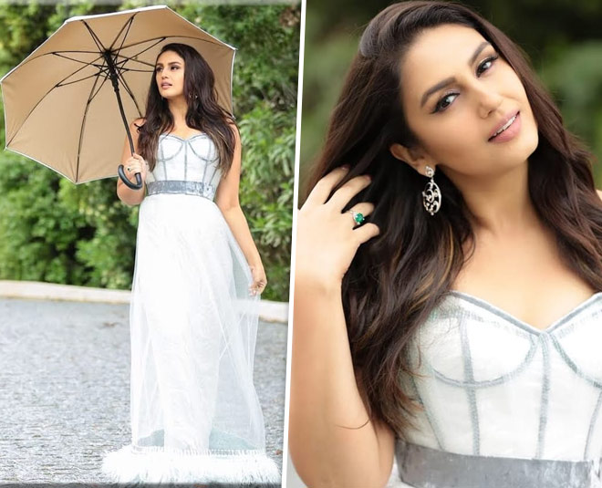 huma qureshi white dress