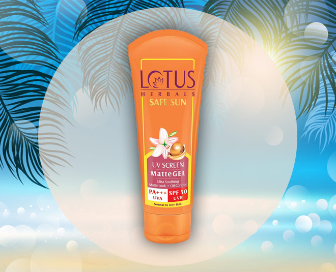 lotus herbals safe sunuv screen matte get spf 