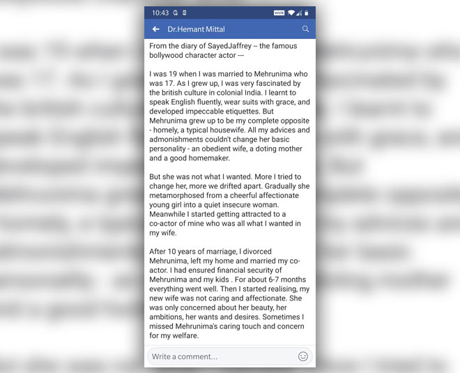 saeed jaffrey late bollywood actor diary